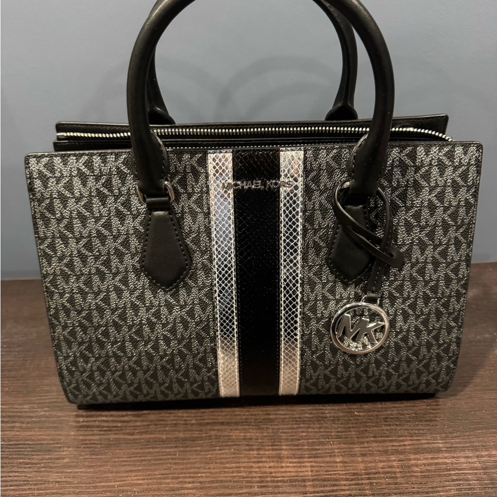 Michael Kors Black and Silver Tote